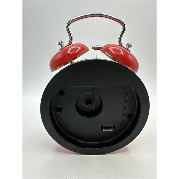 Vintage Mickey Mouse Red Alarm Clock Lorus Quartz Battery Operated-PARTS ONLY - Picture 2 of 12